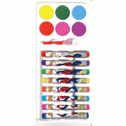 SPIDER-MAN Colouring Set + สีน้ำและสีชอล์ก TEAM SPIDEY